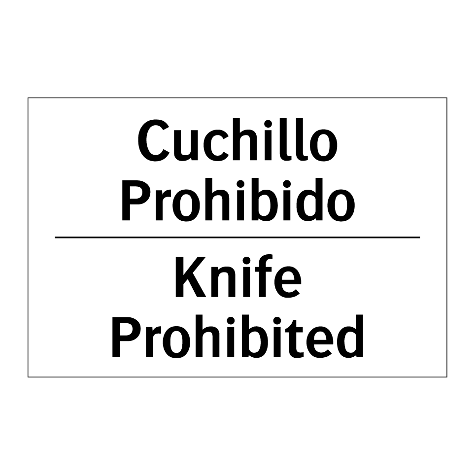 Cuchillo Prohibido - Knife Prohibited