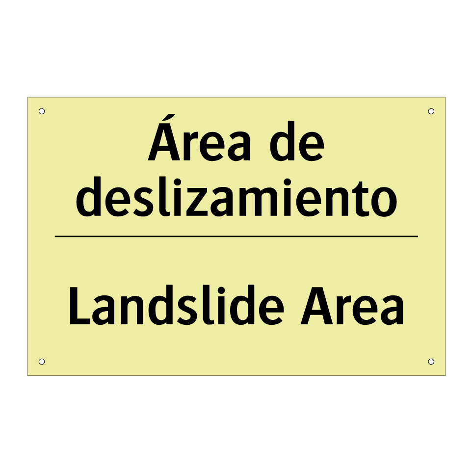 Área de deslizamiento - Landslide Area