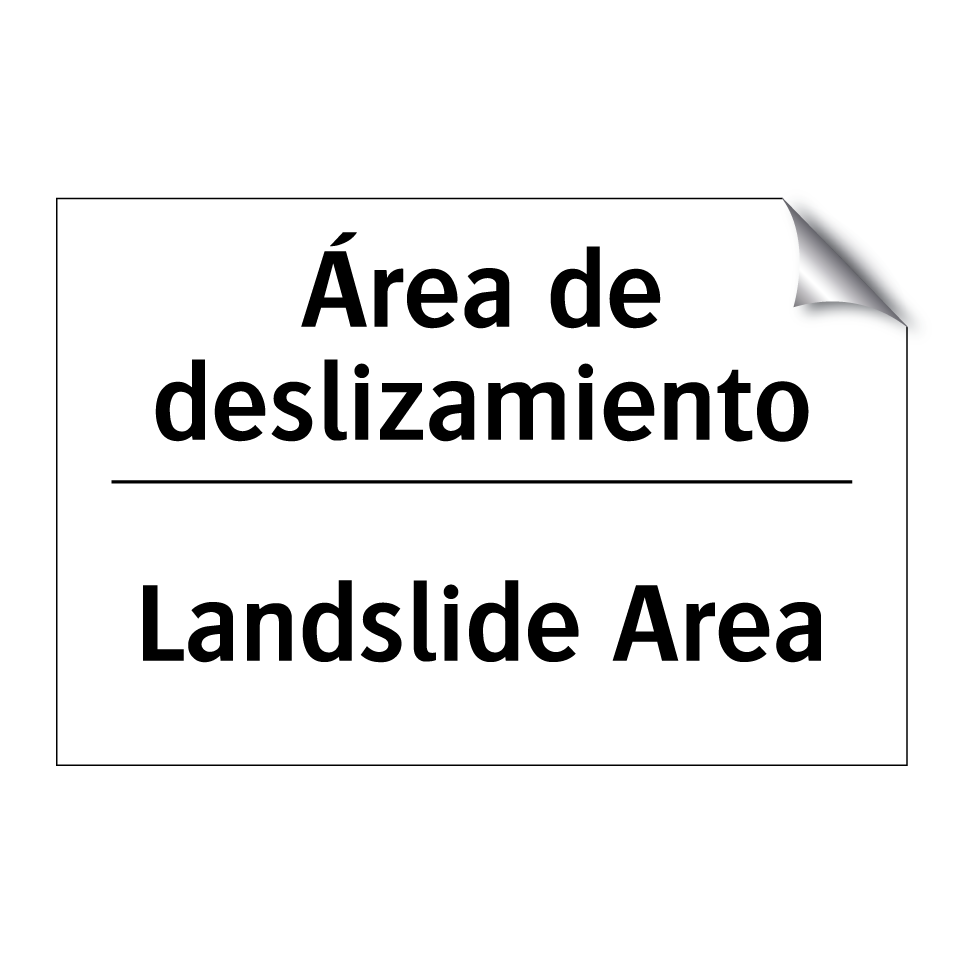 Área de deslizamiento - Landslide Area