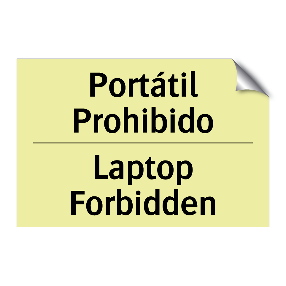 Portátil Prohibido - Laptop Forbidden