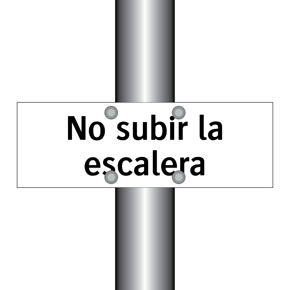 No subir la escalera
