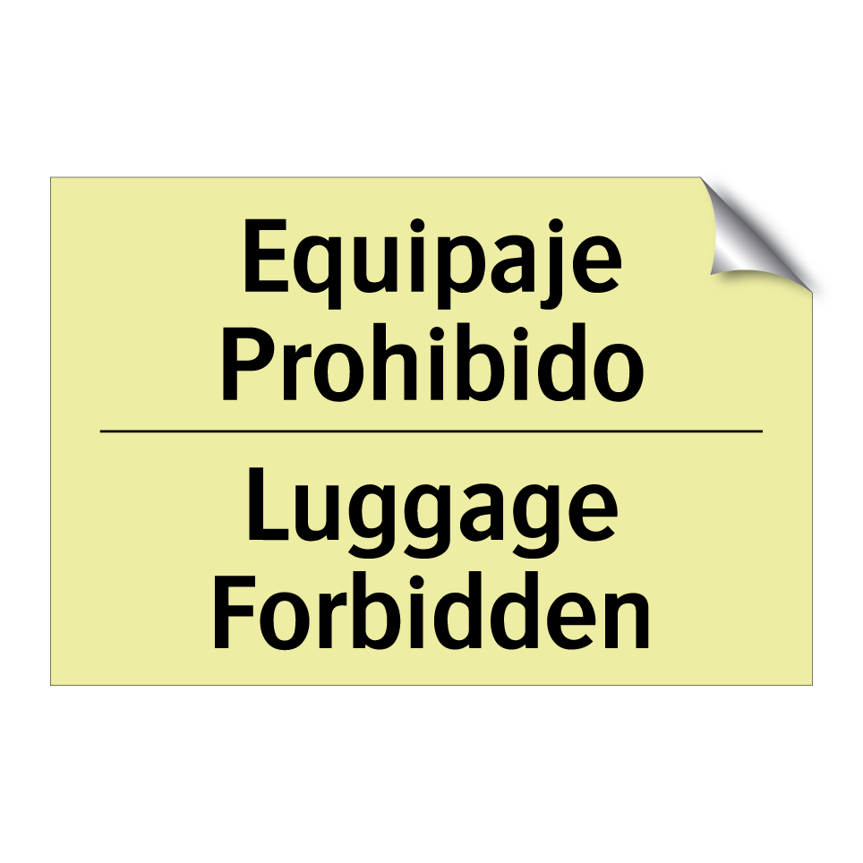 Equipaje Prohibido - Luggage Forbidden