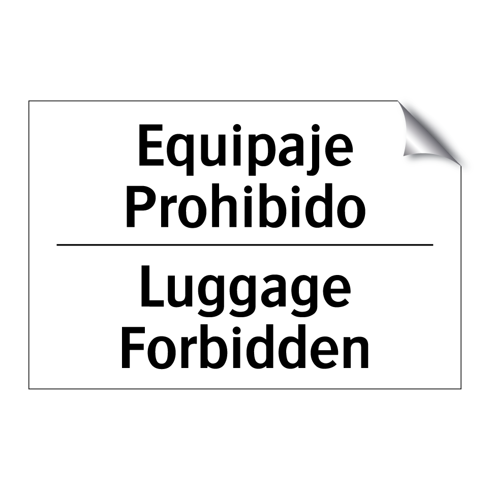 Equipaje Prohibido - Luggage Forbidden