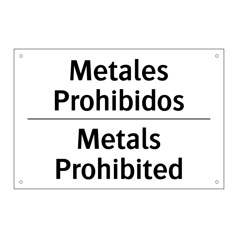 Metales Prohibidos - Metals Prohibited