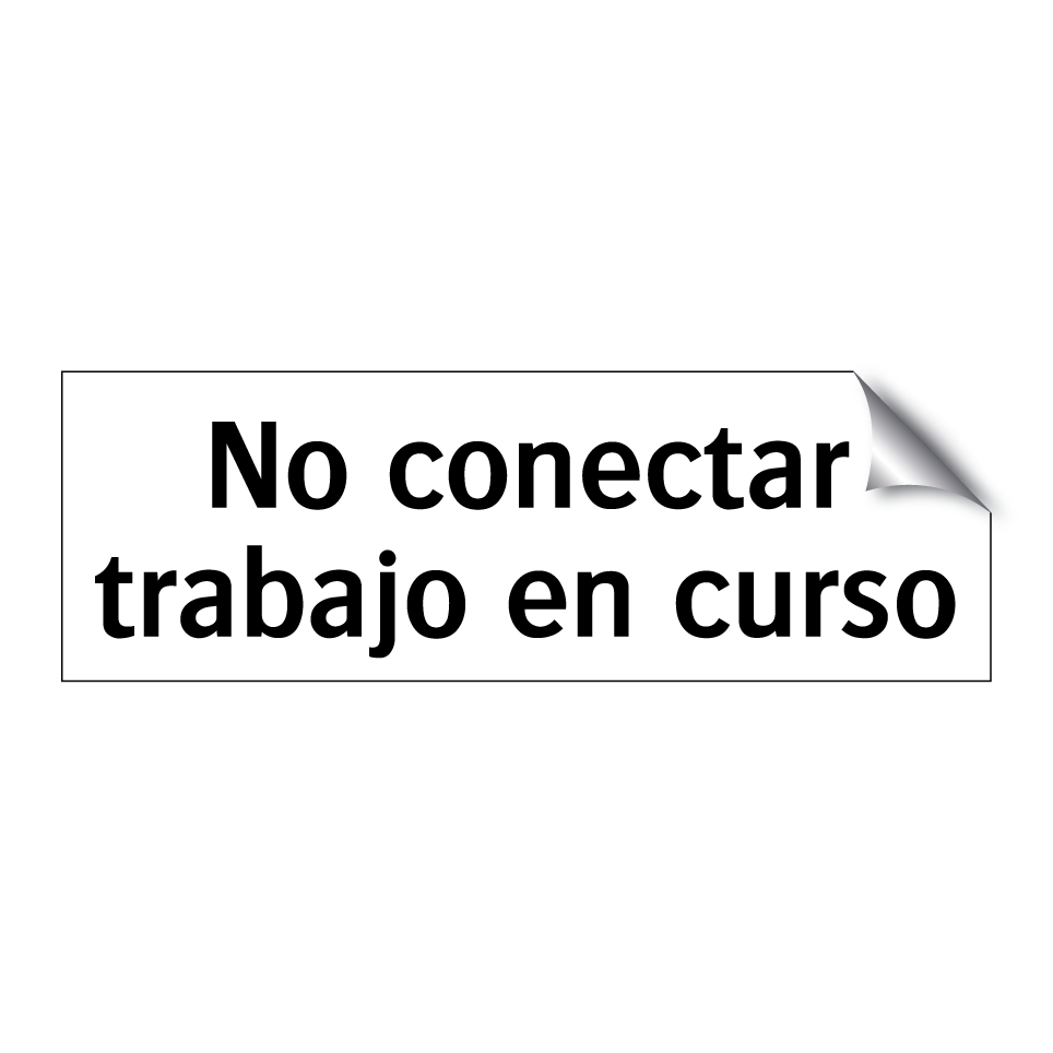 No conectar trabajo en curso