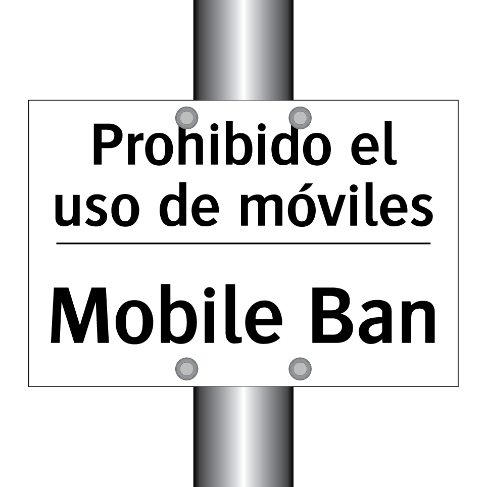 Prohibido el uso de móviles - Mobile Ban