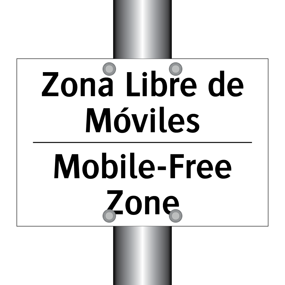 Zona Libre de Móviles - Mobile-Free Zone