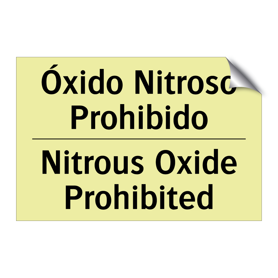 Óxido Nitroso Prohibido - Nitrous Oxide Prohibited
