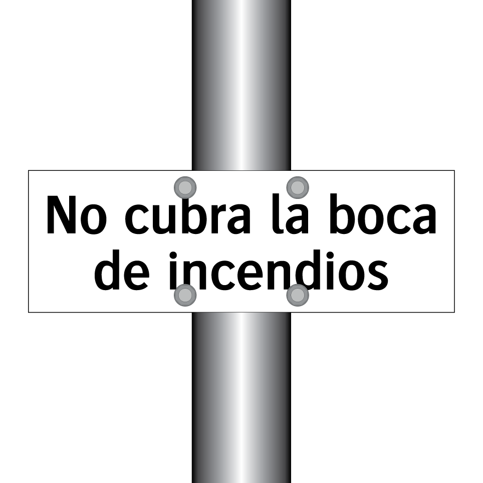 No cubra la boca de incendios