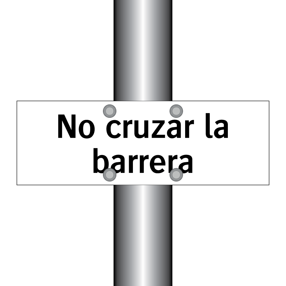 No cruzar la barrera