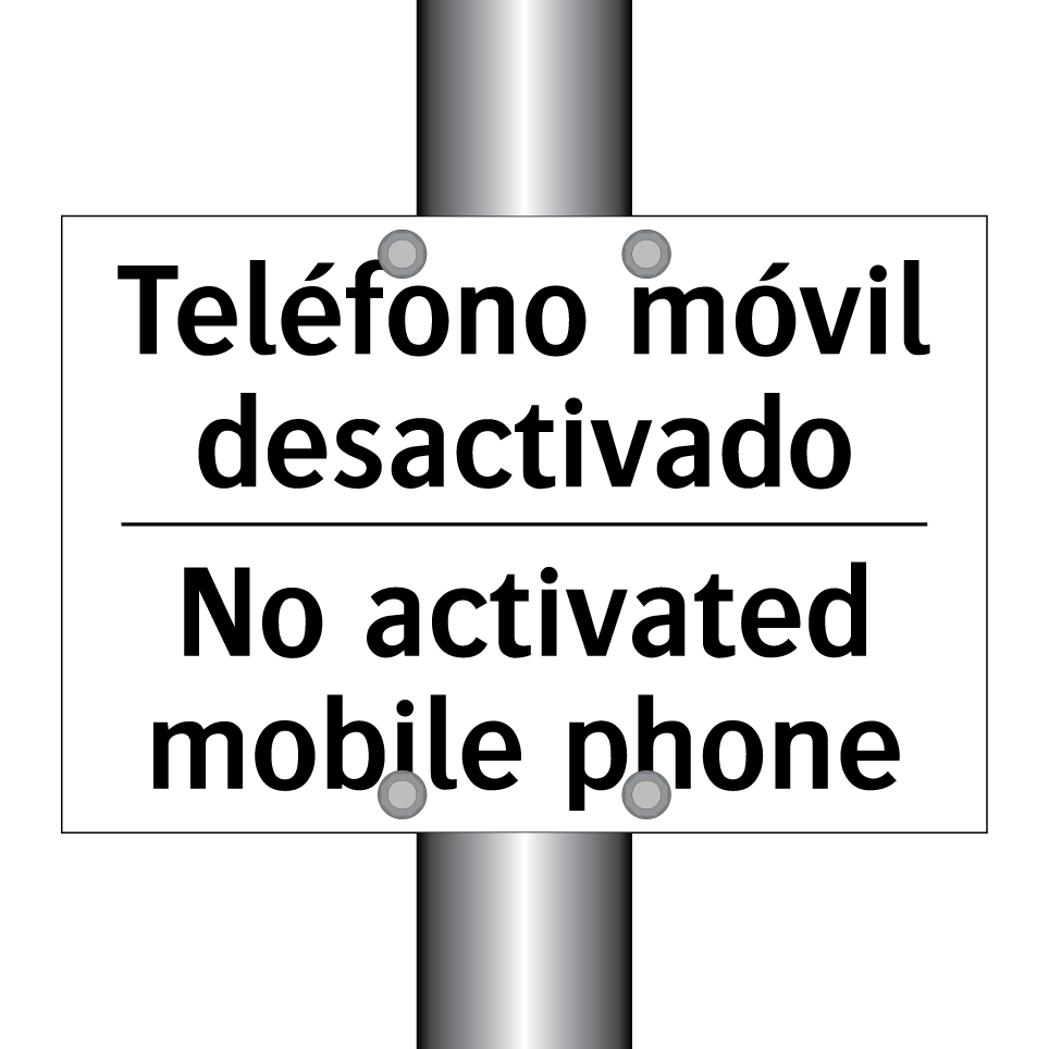 Teléfono móvil desactivado - No activated mobile phone