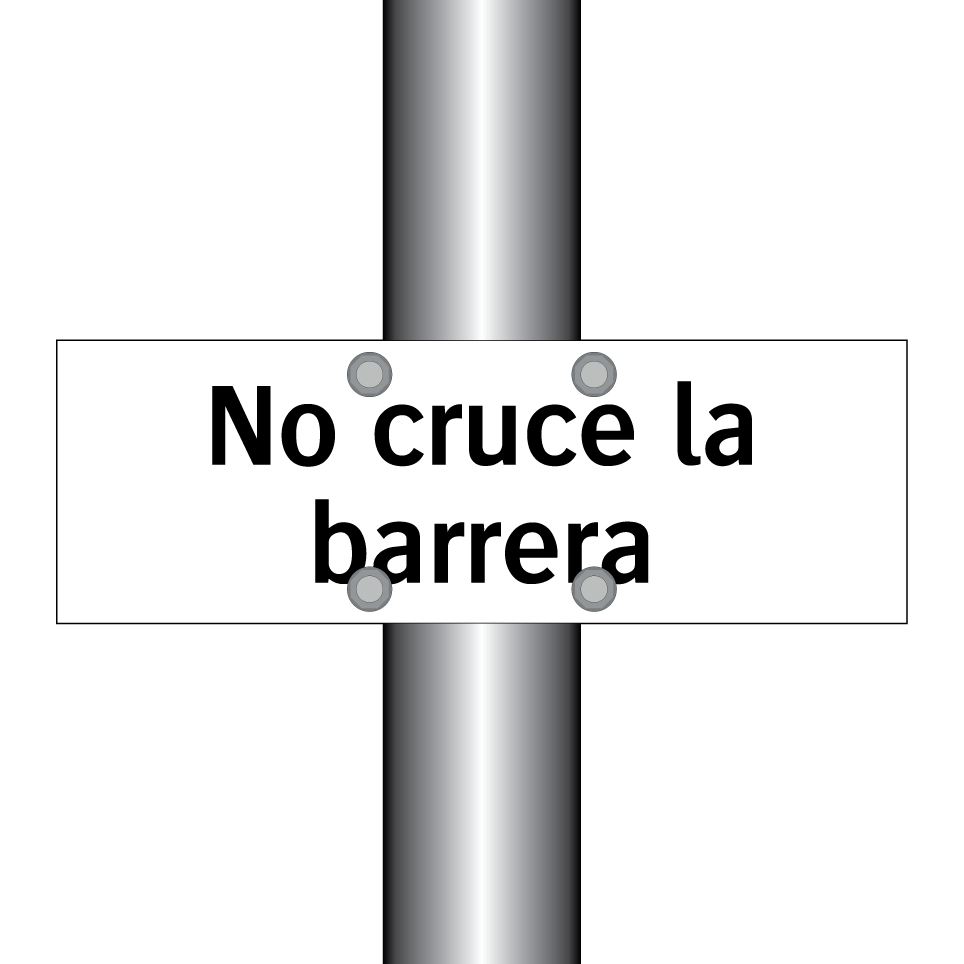 No cruce la barrera