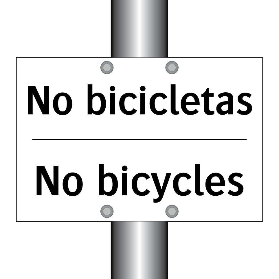 No bicicletas - No bicycles