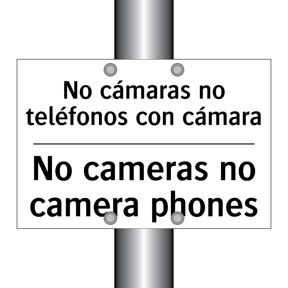 No cámaras no teléfonos con cámara - No cameras no camera phones