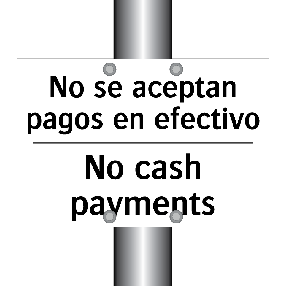 No se aceptan pagos en efectivo - No cash payments