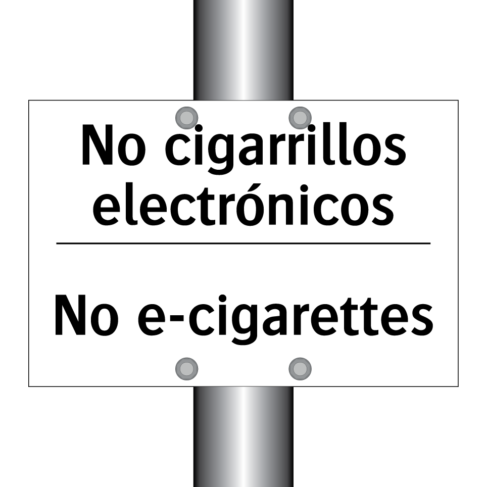 No cigarrillos electrónicos - No e-cigarettes