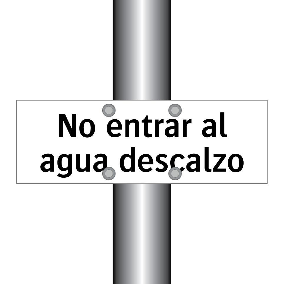 No entrar al agua descalzo
