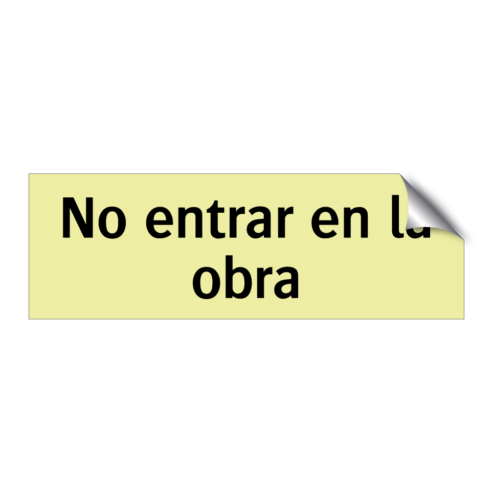 No entrar en la obra