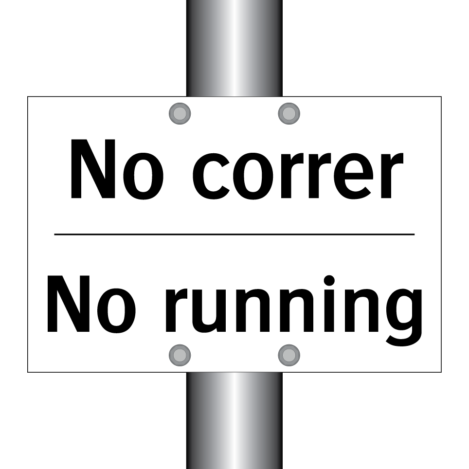 No correr - No running