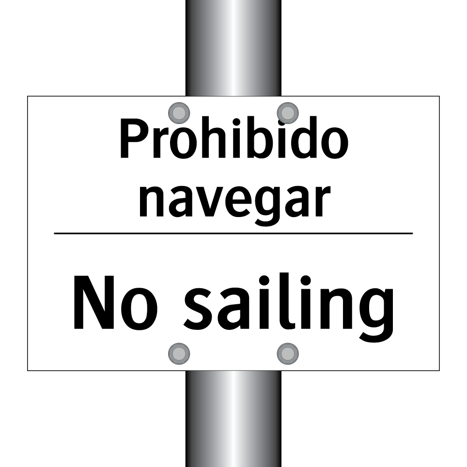 Prohibido navegar - No sailing