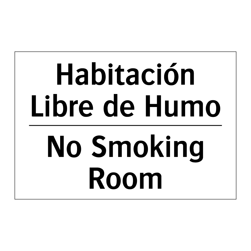 Habitación Libre de Humo - No Smoking Room