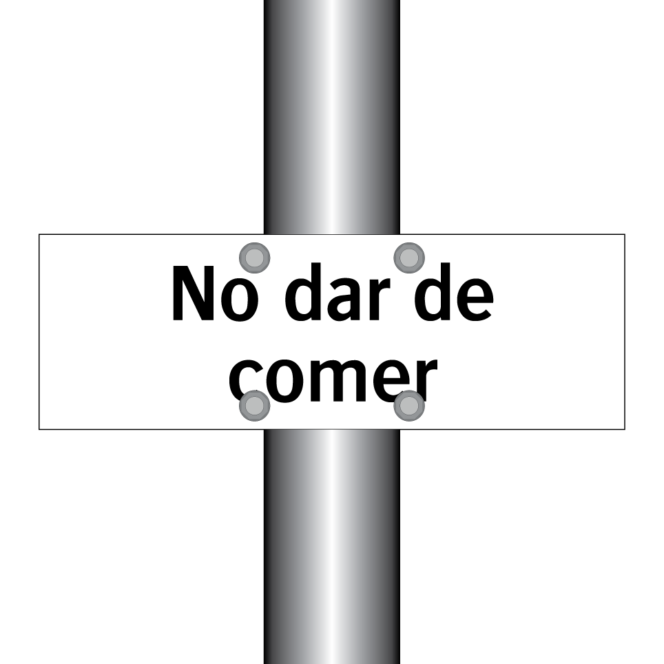 No dar de comer