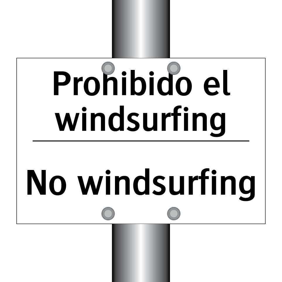 Prohibido el windsurfing - No windsurfing