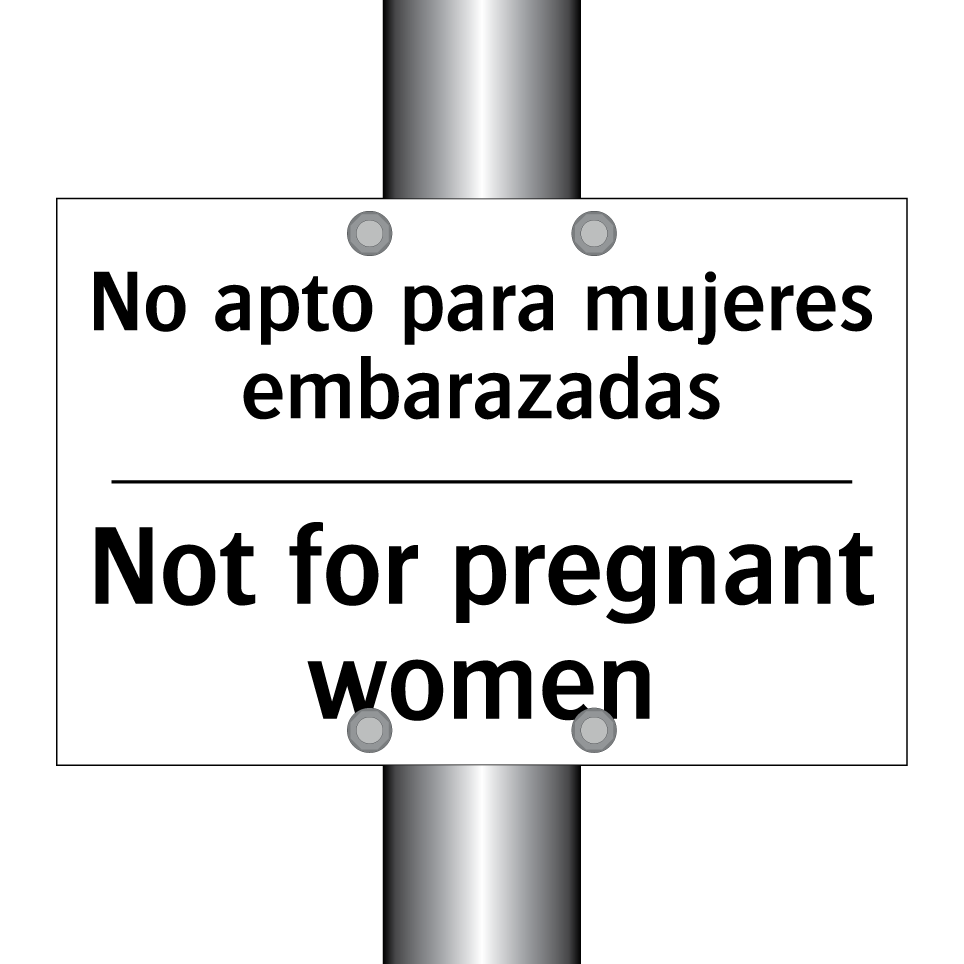 No apto para mujeres embarazadas - Not for pregnant women