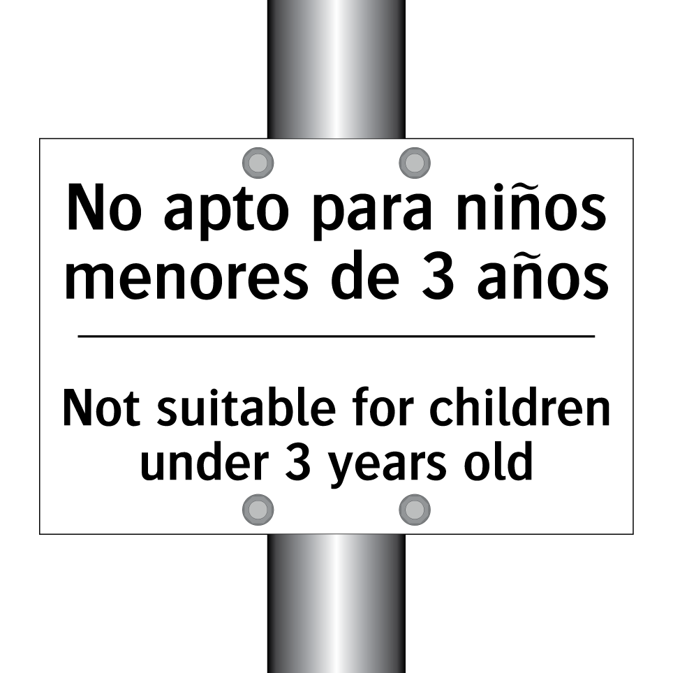 No apto para niños menores de 3 años - Not suitable for children under 3 years old