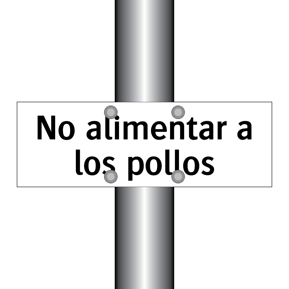 No alimentar a los pollos