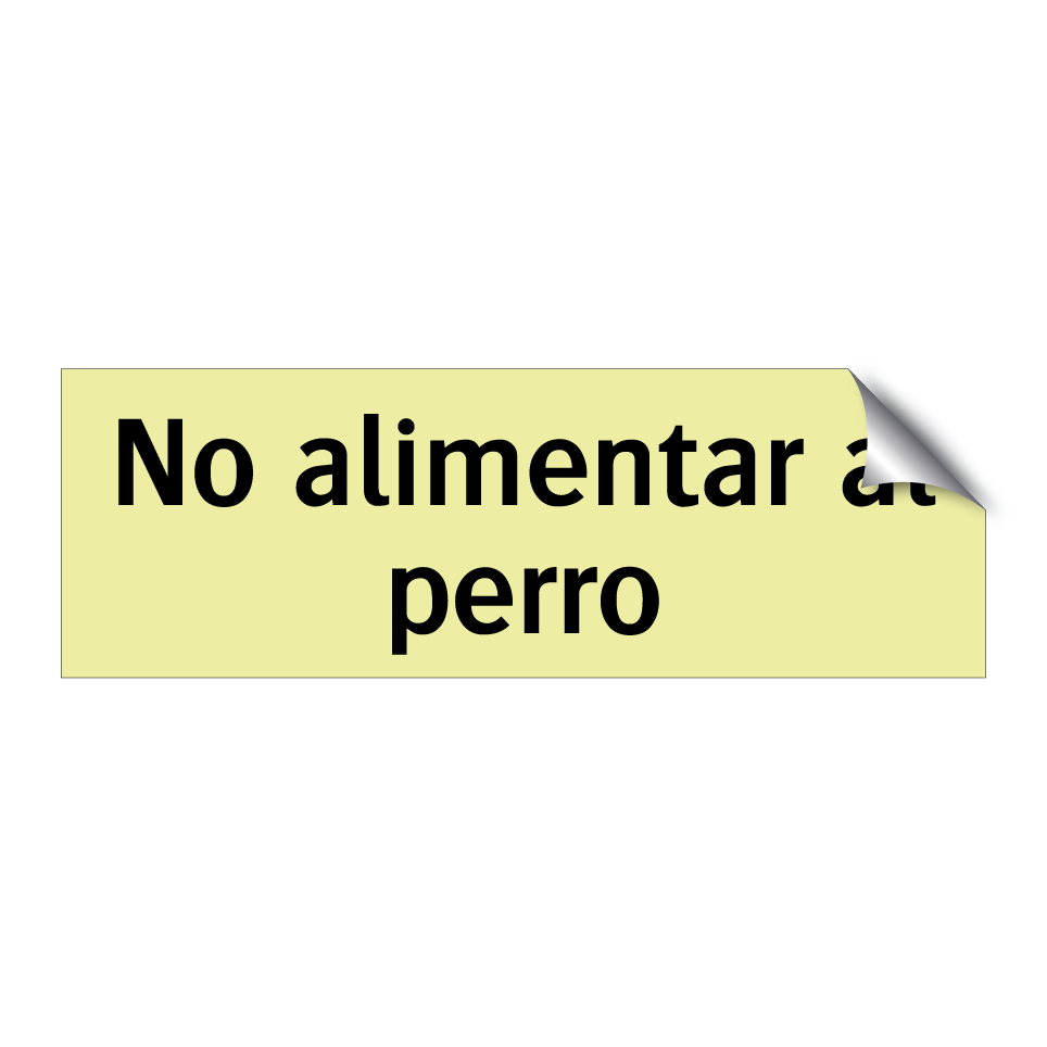 No alimentar al perro