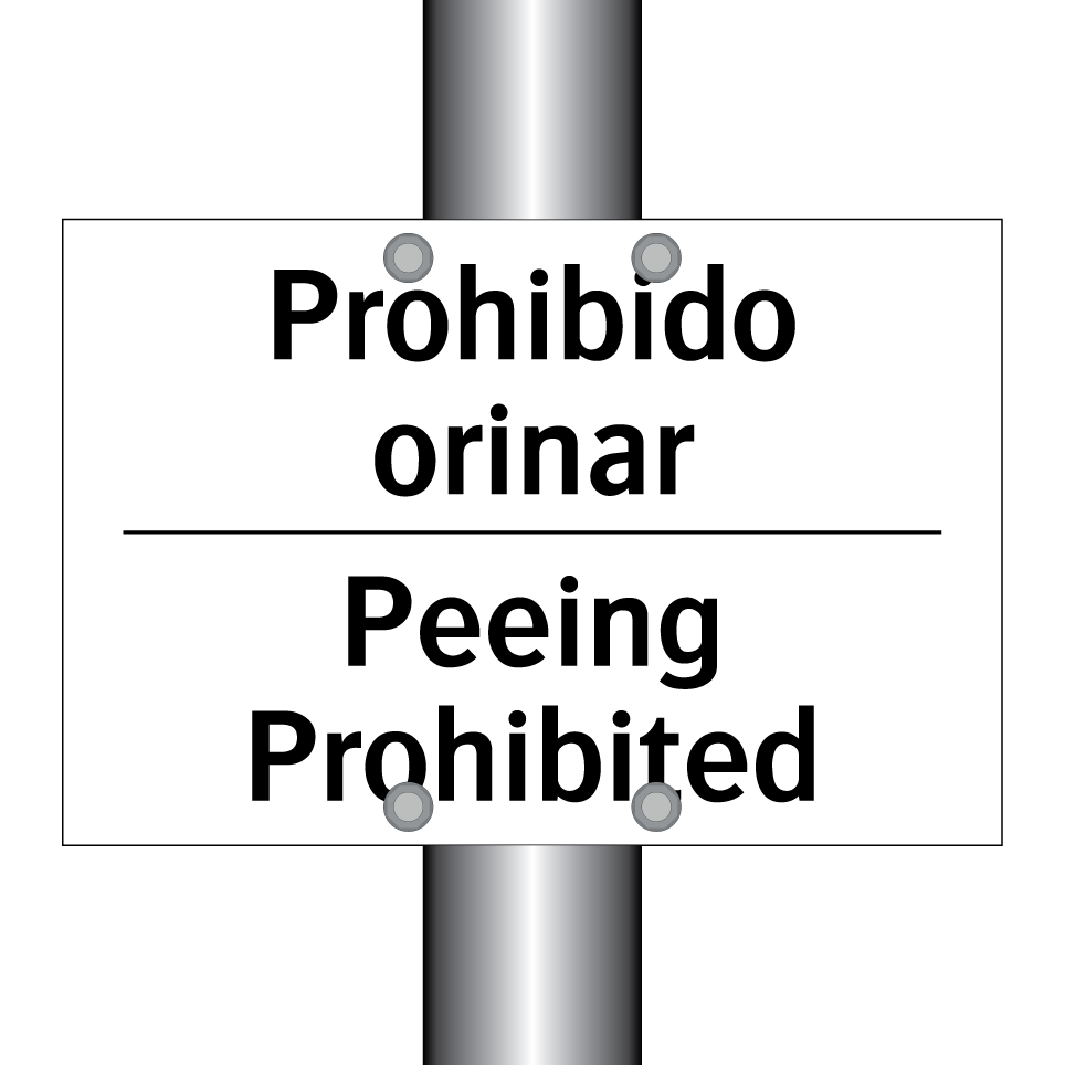 Prohibido orinar - Peeing Prohibited