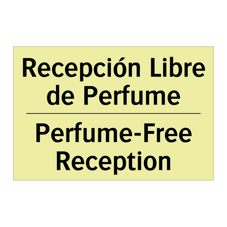 Recepción Libre de Perfume - Perfume-Free Reception