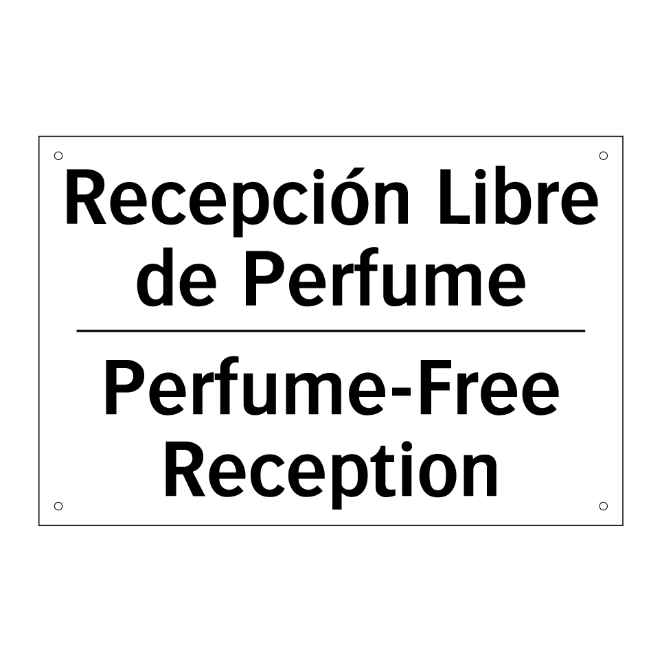 Recepción Libre de Perfume - Perfume-Free Reception