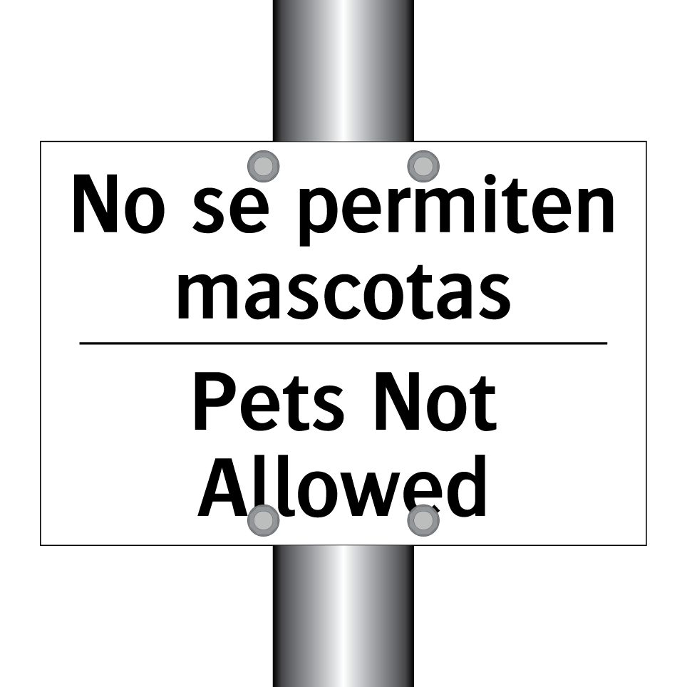 No se permiten mascotas - Pets Not Allowed