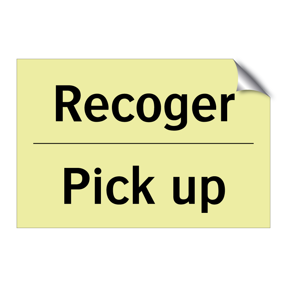 Recoger - Pick up