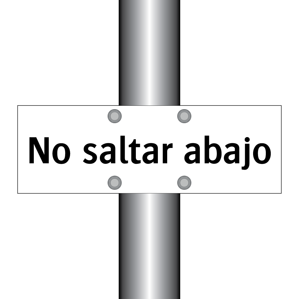 No saltar abajo