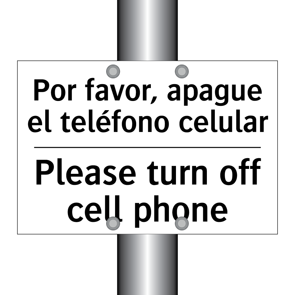 Por favor, apague el teléfono celular - Please turn off cell phone