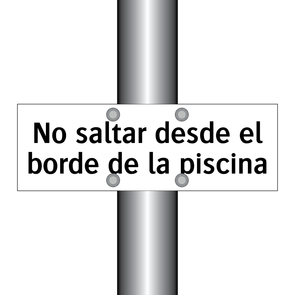 No saltar desde el borde de la piscina