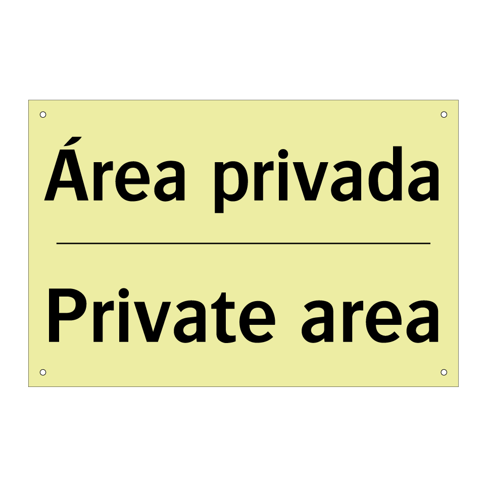 Área privada - Private area