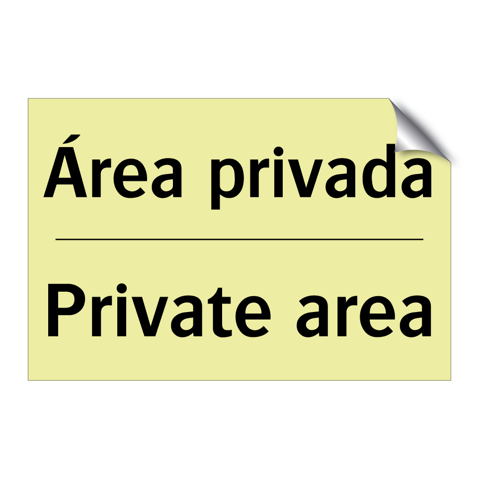 Área privada - Private area