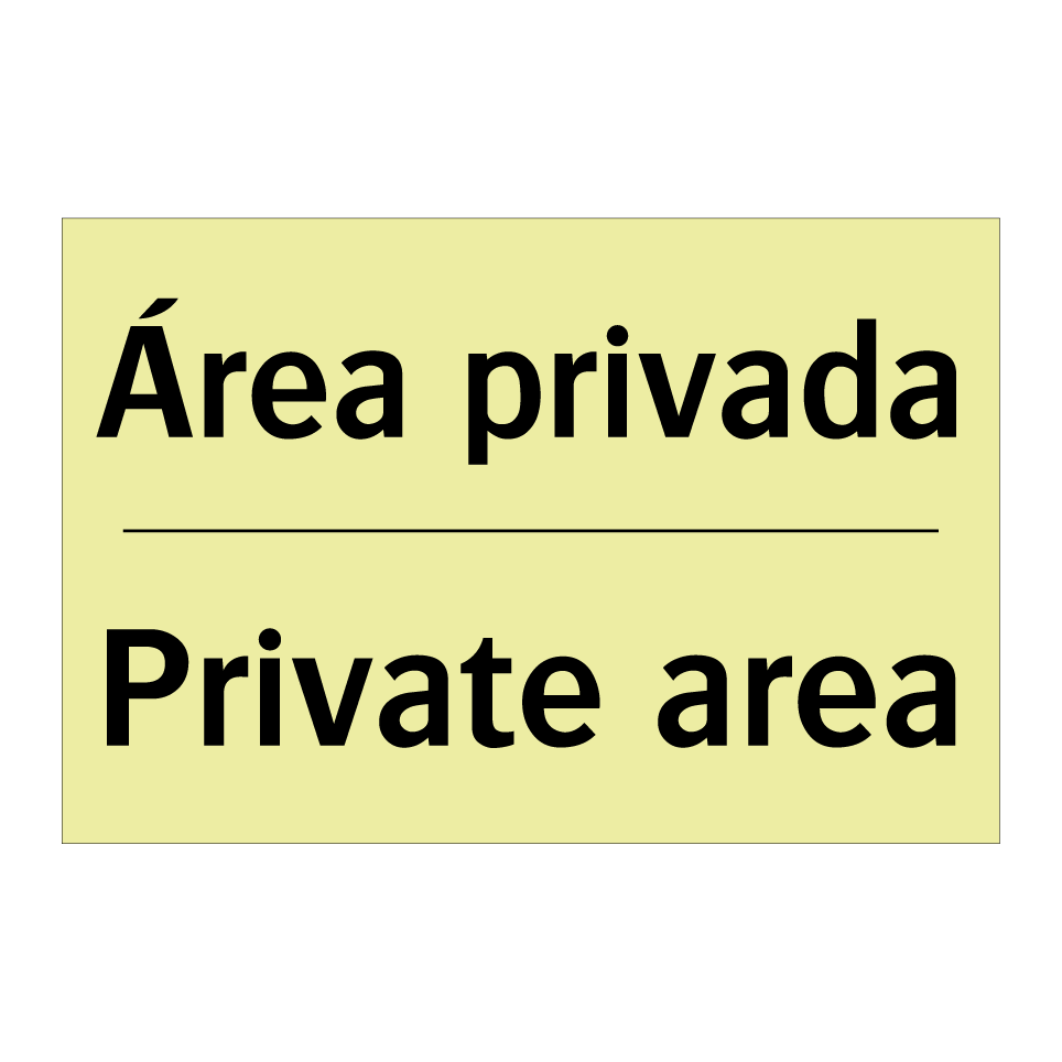 Área privada - Private area