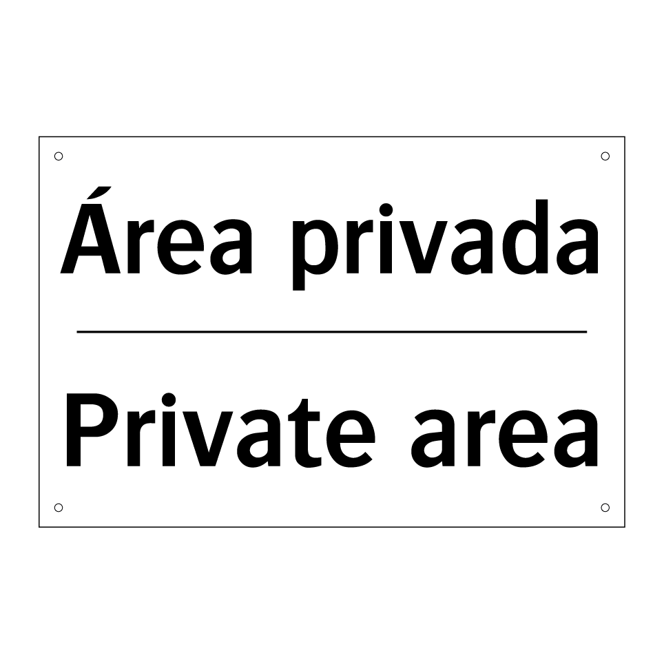 Área privada - Private area