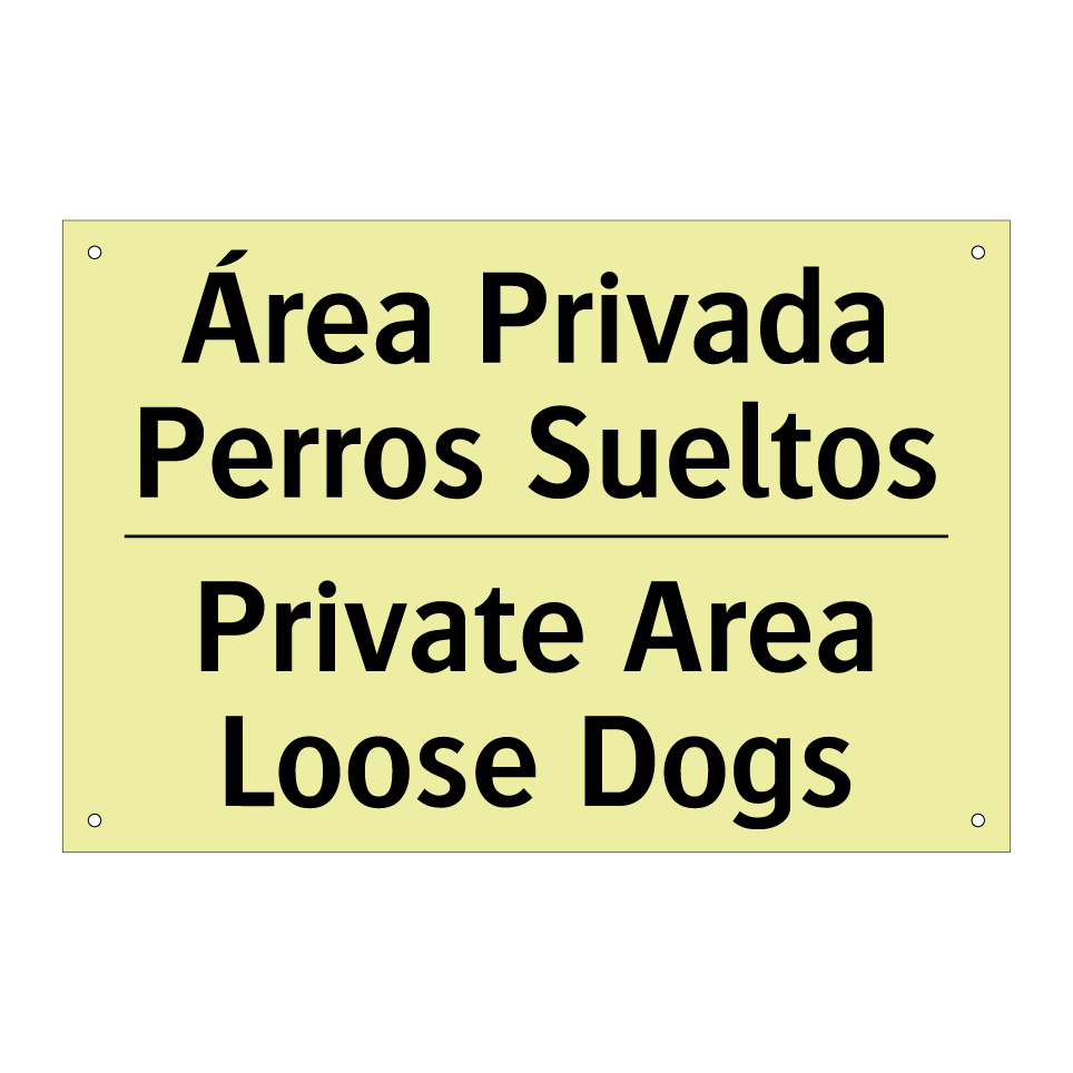 Área Privada Perros Sueltos - Private Area Loose Dogs