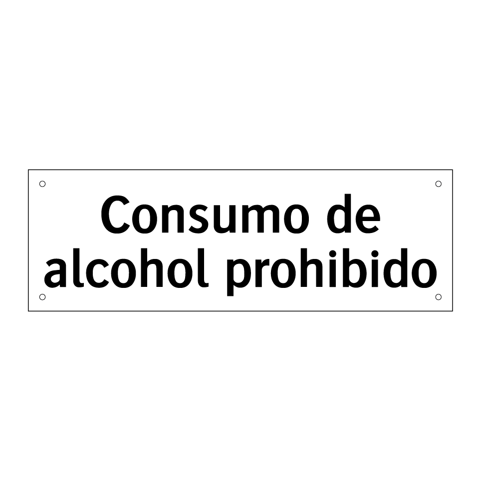 Consumo de alcohol prohibido