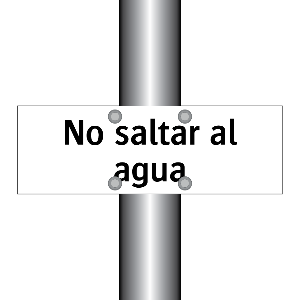 No saltar al agua