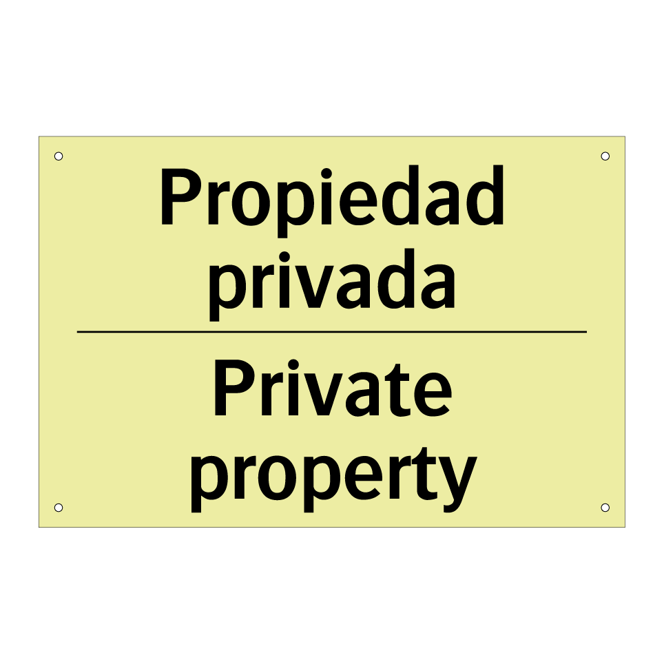 Propiedad privada - Private property