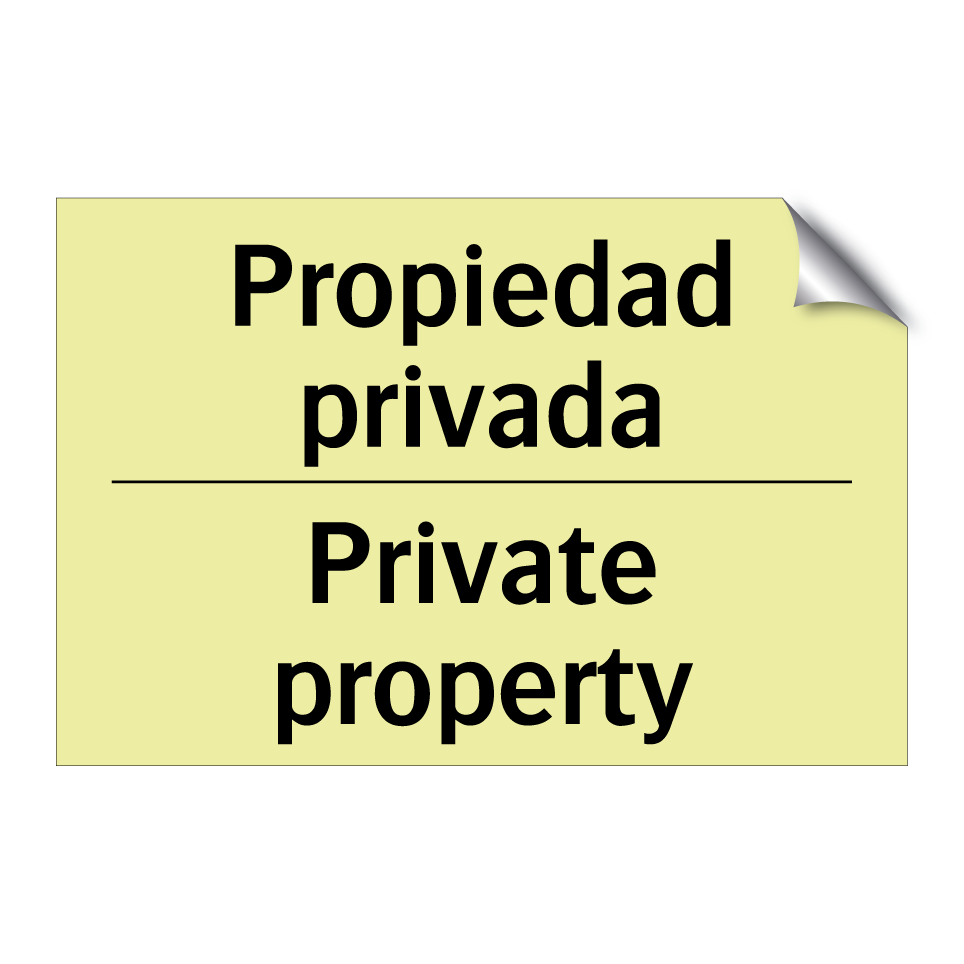 Propiedad privada - Private property