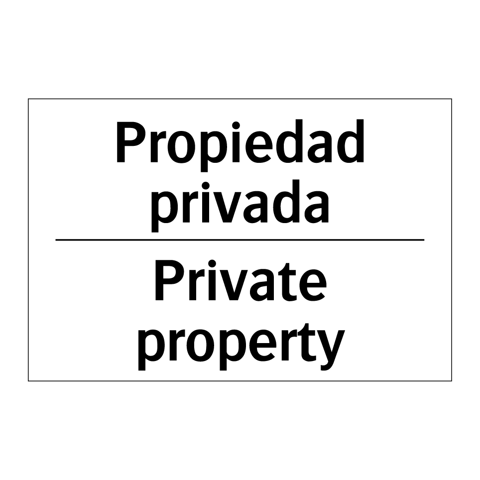 Propiedad privada - Private property