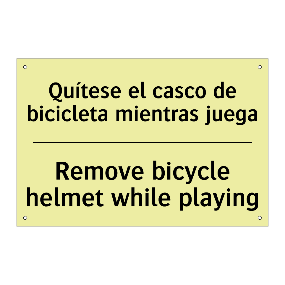Quítese el casco de bicicleta mientras juega - Remove bicycle helmet while playing